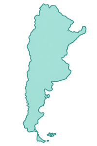 Argentina country outline