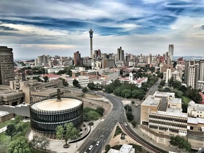 Johannesburg city landscape