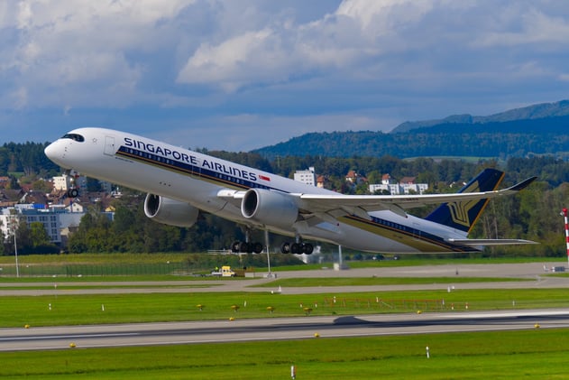 Singapore airlines plane