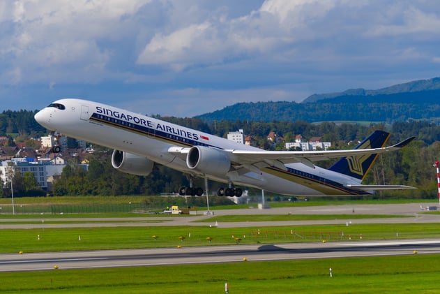 Singapore airlines plane