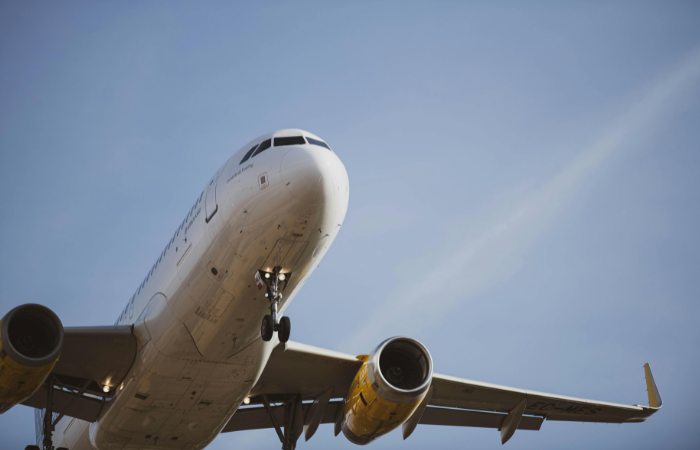 Airplane taking off.