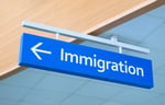 immigration signage at the airport