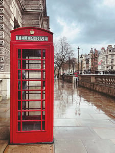red telephone in London