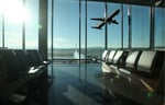 Airplane taking off to Lisbon airport in Portugal with pets on board.