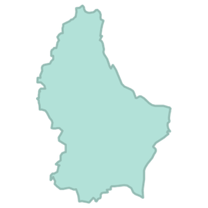 Luxembourg country outline