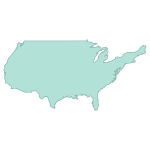 USA country outline